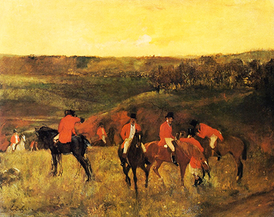 The Start of the Hunt Edgar Degas